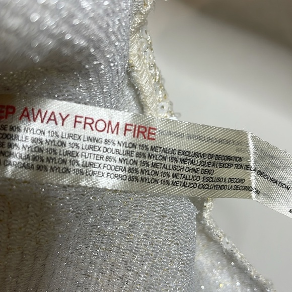 SOLD Free People Intimately | Late Night Disco Sequin Layering Top Ivory Size XS - Picture 6 of 7